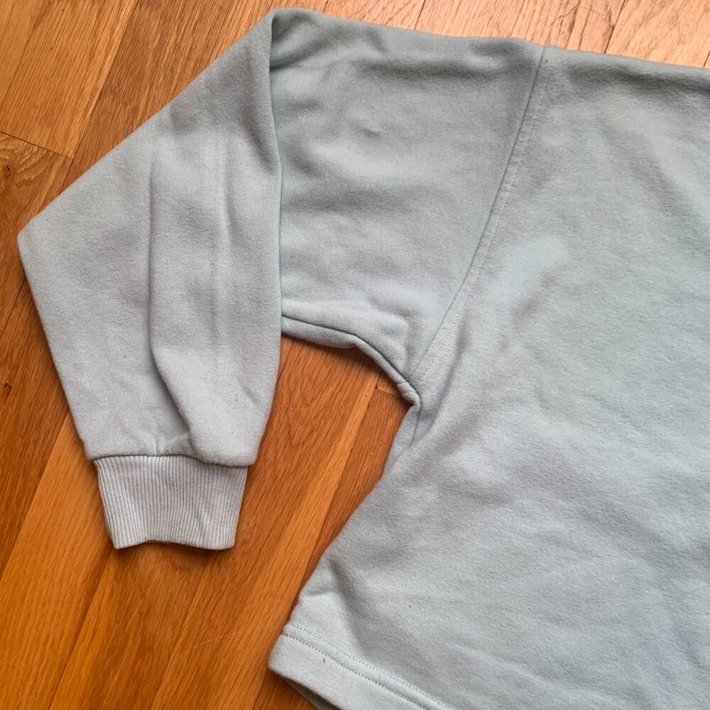 American Eagle Pullover Sweater Cropped Small Light Blue - Picture 3 of 8